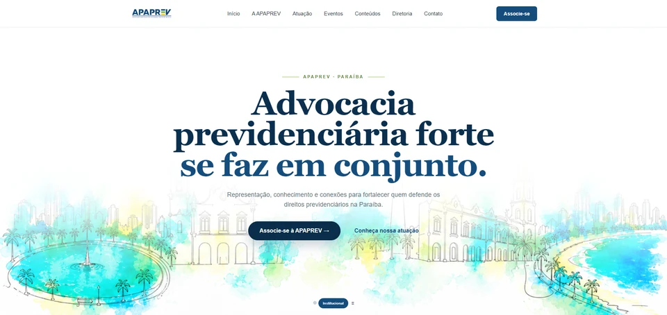 Site da APAPREV desenvolvido por Angelli Costa