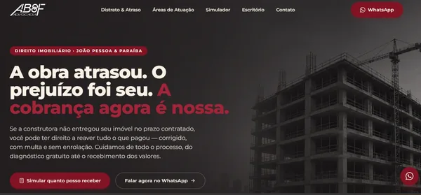 Página inicial do projeto AB8F Imobiliário