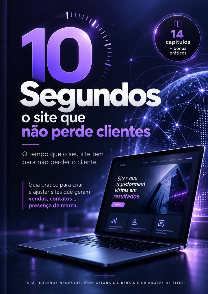 Capa do ebook 10 Segundos: o site que não perde clientes